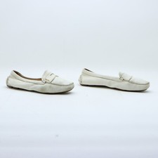 PRADA 1 DD 002 Mocassini Usate Numero EU 39 (Cod.CS2010) in Pelle  Bianche