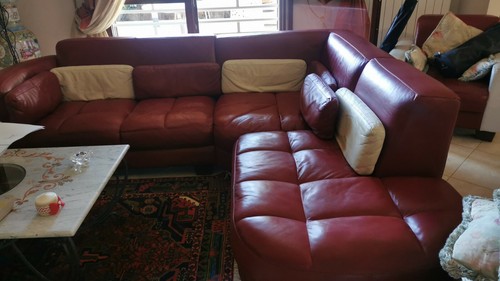 Divano angolare pelle 6 - pelle,