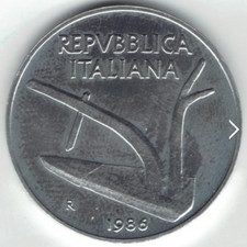10 LIRE 1986 SPIGHE REPUBBLICA