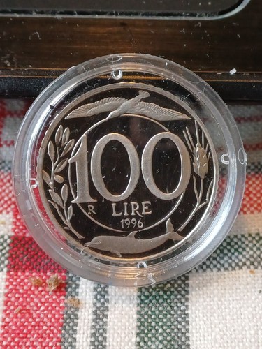 100 lire proof 1996 - da, serie