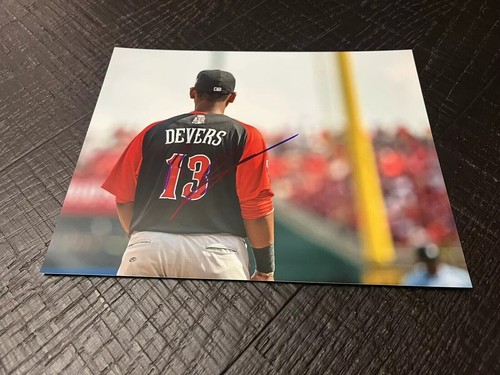 Rafael devers signed - devers, 8x10