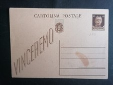 STORIA POSTALE RSI 1944 Intero Postale GNR 30c NUOVO