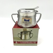 Mepra Bricchi Zuccheriera Lady da 4 Tazze Acciaio Inossidabile 18/10 nuova