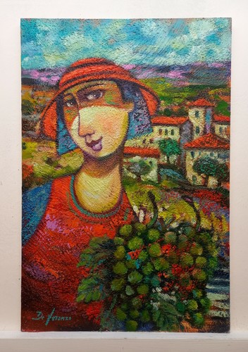 Paesaggio con figura quadro - paesaggio,