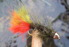 Mosche Gilchrist. 3x CONEHEAD PAVONE BUGGERS. Selezione di misure