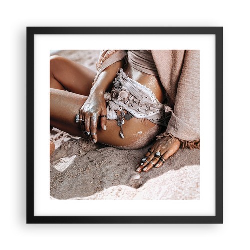 Poster 40x40cm sabbia donna - 40x40cm,