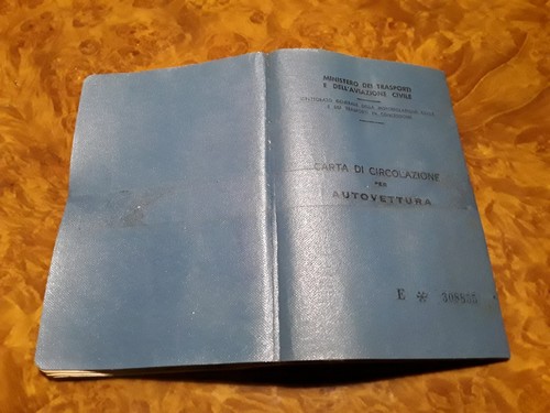 Libretto carta circolazione - libretto,