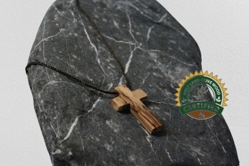 Collana con ciondolo - croce, in