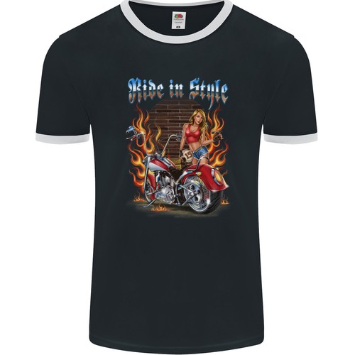 Biker ride stile chopper - biker, in