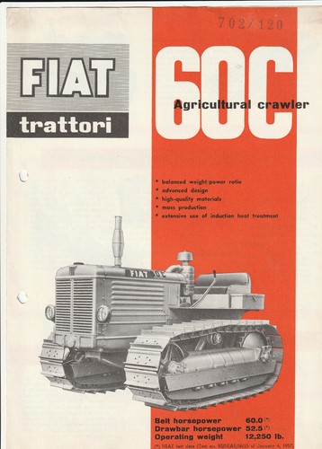 Depliant trattore fiat - trattore,