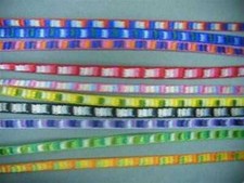 Ditto Nastro Multicolore Tessuto Satinato 3mm Stretto 10 COLORI ACQUISTA 1 2 4 Metri 936D