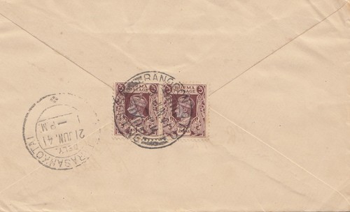 Birmania 1941 rangoon to - birmania:,