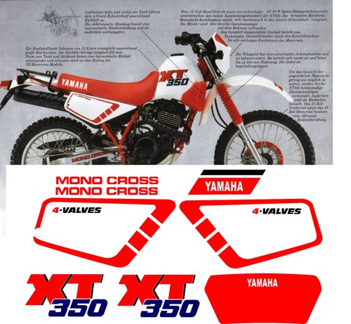 Yamaha xt350 350 adesivi - xt350,