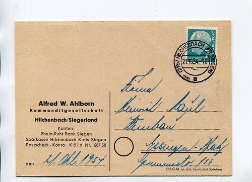 Bund postkarte 181 x w - bund, ef