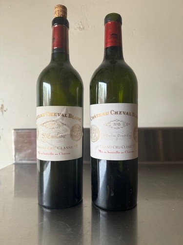 Bottiglia vuota chateau cheval - chateau,