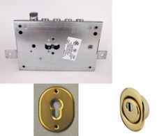 CIPIERRE 90128  SERRATURA A CILINDRO EUROPEO + DEFENDER + BOCCHETTA E. 60 /E.70 