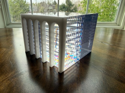 Scultura acrilica prismatica - scultura,