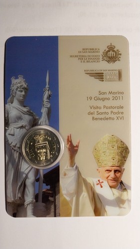 2011 san marino coin - marino, card