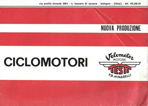 Velomotor testi minarelli - velomotor, f.b.