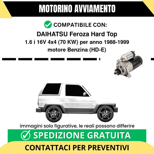 Motorino avviamento daihatsu - avviamento,