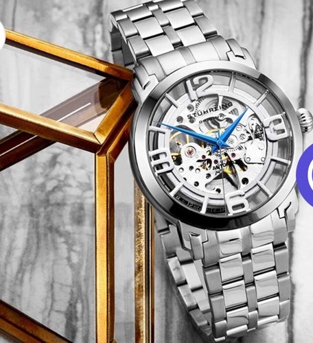 Orologio scheletro stührling - scheletro,