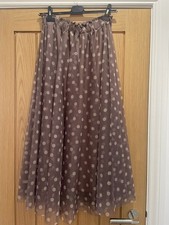 Gonna donna in tulle a pois