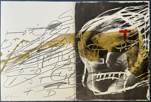 Antoni tapies litografia - antoni, tapies,