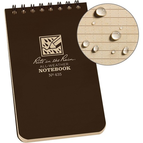 Quaderno rite the rain - the, 3x5