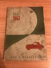 Libretto uso manutenzione Fiat 500 C Topolino 1950