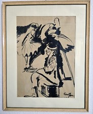 QUADRO ANTONIO CORRIGA - PAGLIACCIO NEL CIRCO