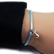 Bracciale con ciuccio argento