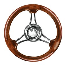 Mahogany curved steering wheel