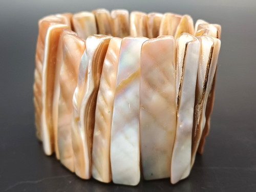 Bracciale elastico madreperla - bracciale,