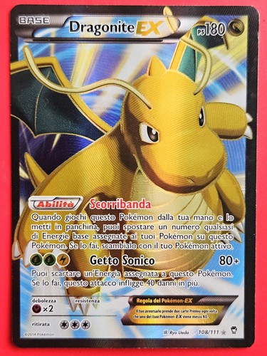 Carta pokemon dragonite - carta,