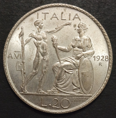 Regno italia lire 1928 - regno,