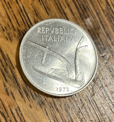 1972 italy lire coin gem - 1972,
