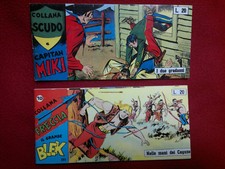 Fumetti Strisce CAPITAN MIKI + IL GRANDE BLEK anni 50-60