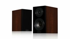 WHARFEDALE DIAMOND 12.1 WALNUT COPPIA DI DIFFUSORI DA SCAFFALE 2 VIE NERI NUOVI
