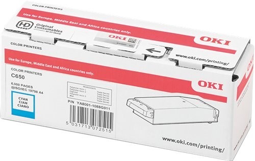 Original oki toner ciano - oki,