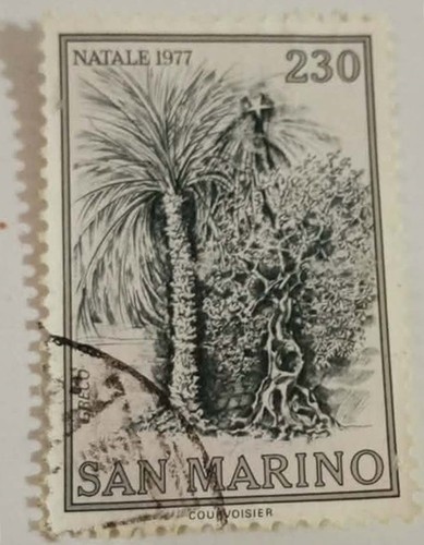 Francobollo san marino - san, marino-natale