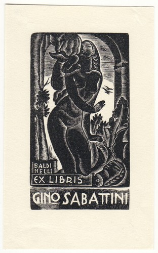 Armando baldinelli exlibris - baldinelli:,