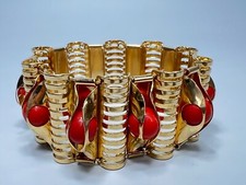 Bracciale ottone dorato epoca