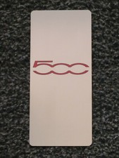 TUNING PEDANA POGGIAPIEDE POGGIAPIEDI ACCIAIO INOX FIAT 500 STAMPA UV ROSSO