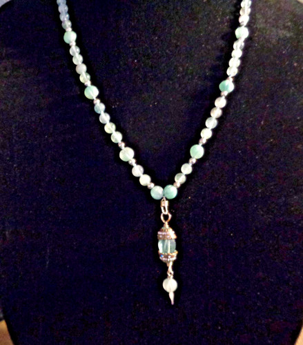 Ciondolo artigianale fluorite - ciondolo, artigianale,