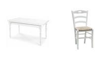 SET TAVOLO CUCINA + 6 SEDIE IN