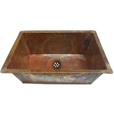 Lavello Sottolavello Rettangolare Rustico Bagno Rame Cucina Ristrutturazione Casa 