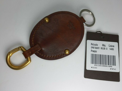 Portachiavi pelle marrone - pelle,