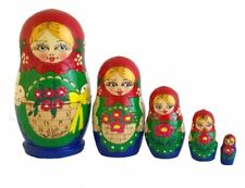 Matriosca bambole Rosso Verde