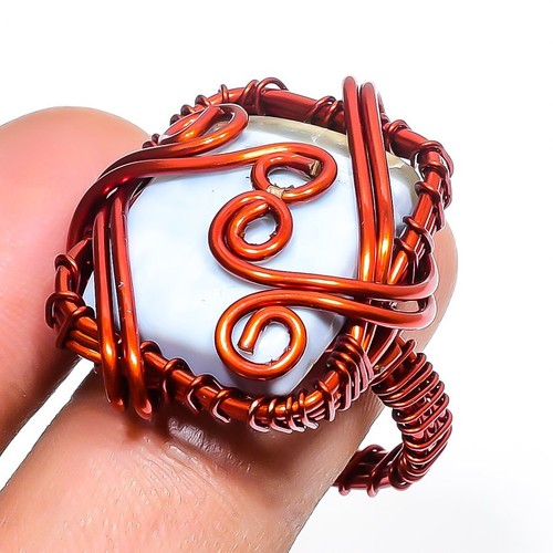 Anello rame con pietra - anello,