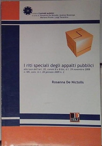 Nictolis riti speciali - de, i